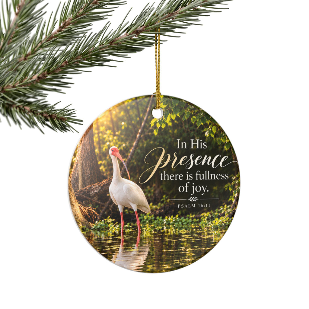 In His Presence Ibis - Ornament