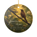 Ceramic Ornament - Sparrow Psalm 84:3 Inspirational Christmas Decoration