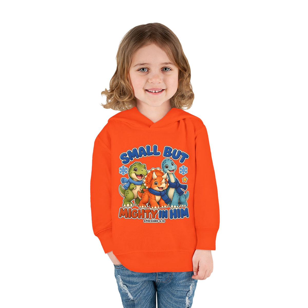 Toddler Hoodie - "Small But Mighty" Dino Pullover