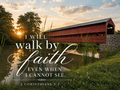Walk by Faith – Covered by Grace | Canvas Wall Art