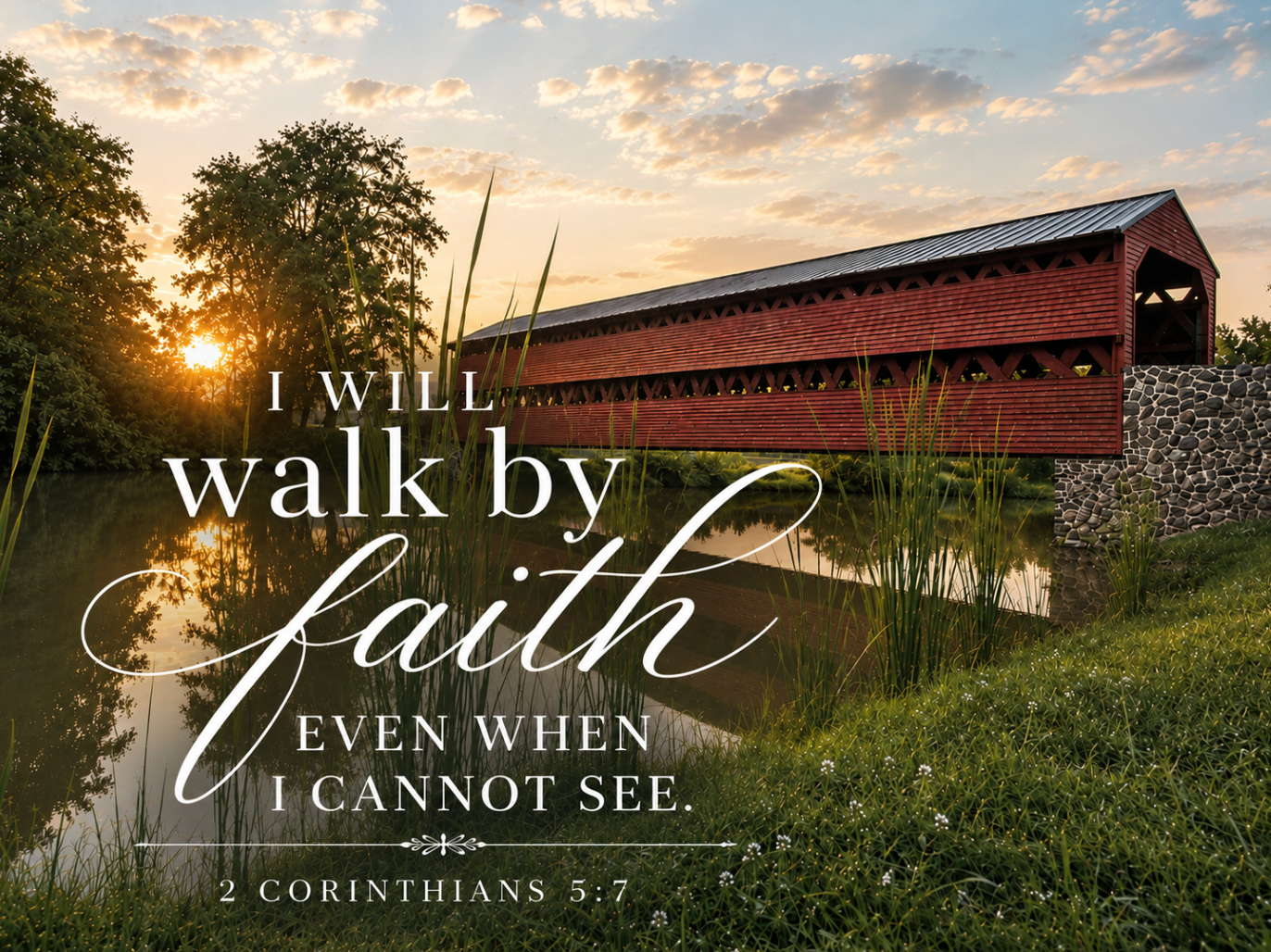 Walk by Faith – Covered by Grace | Canvas Wall Art